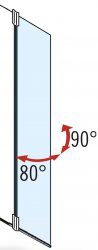 Novellini Kuadra H 500mm Wetroom Shower Panel