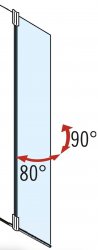 Novellini Kuadra H 900mm Wetroom Shower Panel