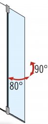 Novellini Kuadra H 1000mm Wetroom Shower Panel