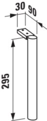 Laufen Base 295mm Round Adjustable Legs