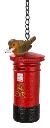 Hanging Mini Robin & Letterbox Ornament - Indoor or Outdoor